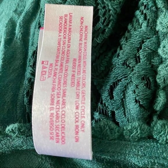 No Boundaries Sleeveless Teal Top with Lace Sides XL - Picture 8 of 8